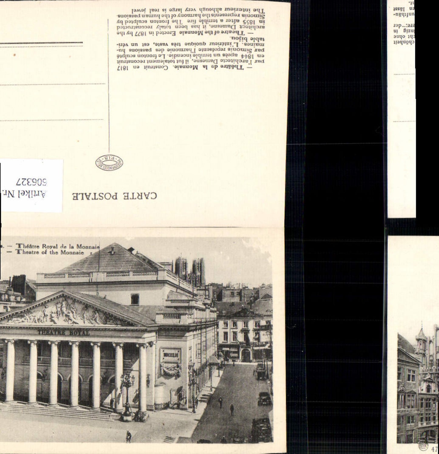 606327,Brüssel Bruxelles Theatre Royal de la Monnaie Theatre of the Monnaie Theater