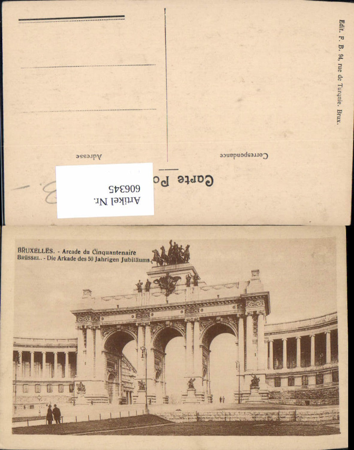 606345,Brüssel Bruxelles Arcade du Cinquantenaire Arkade des 50jährigen Jubiläums