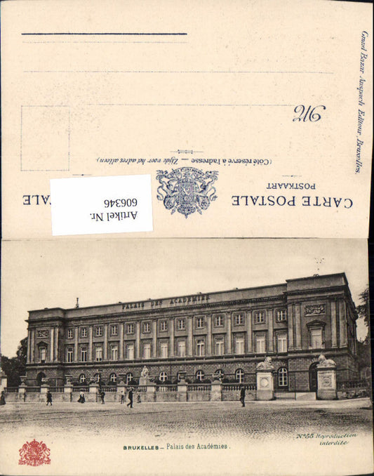 606346,Brüssel Bruxelles Palais des Academies