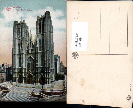 606369,Brüssel Bruxelles Eglise Sainte Gudule Kirche