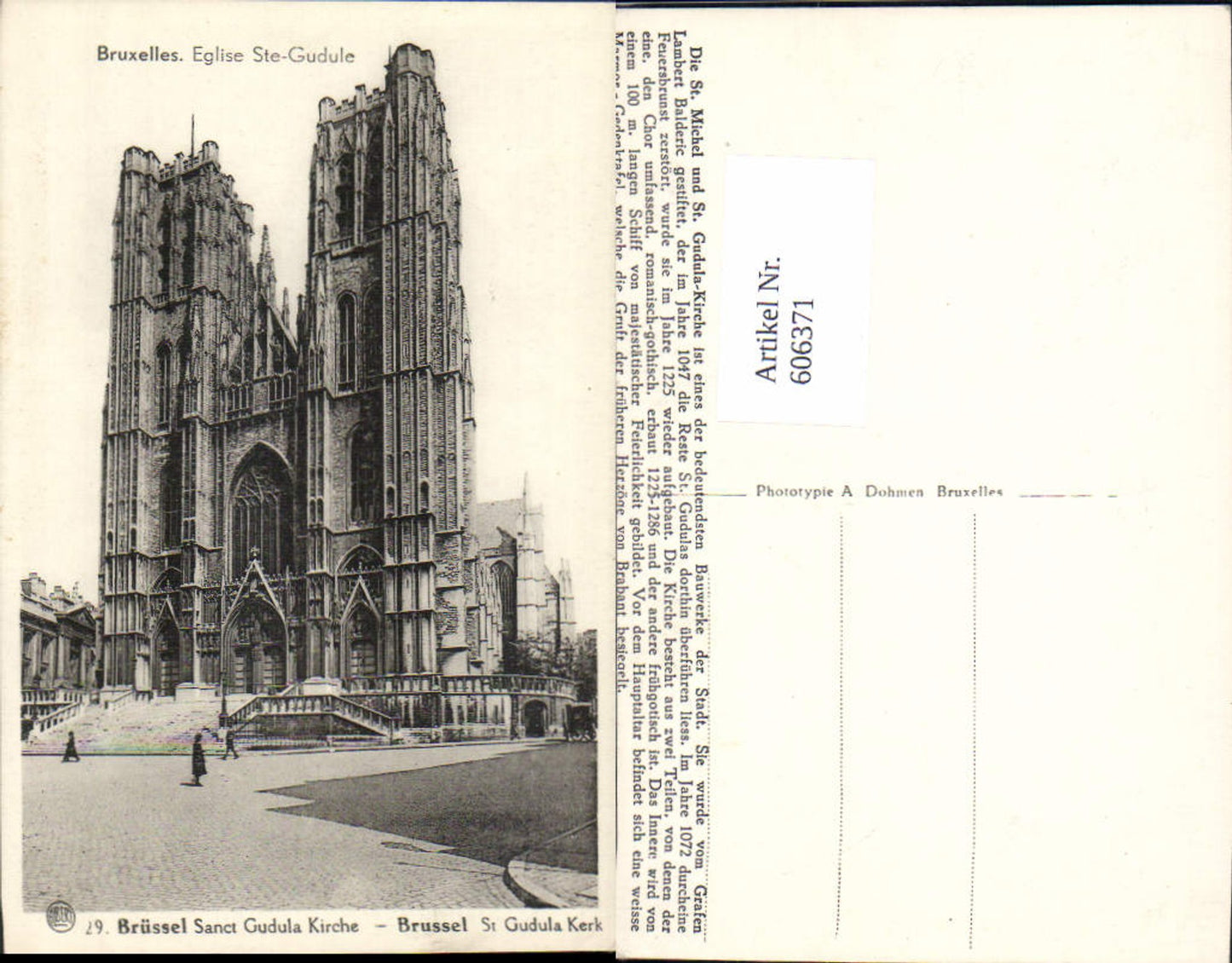 606371,Brüssel Bruxelles Eglise Sainte Gudule Kirche