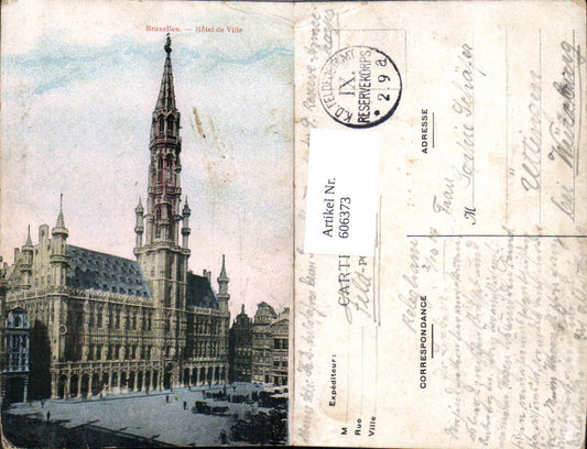 606373,Brüssel Bruxelles Hotel de Ville Rathaus