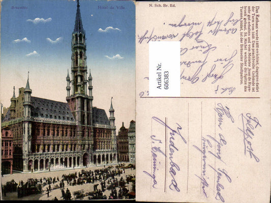 606383,Brüssel Bruxelles Hotel de Ville Rathaus Town Hall