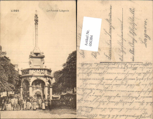 606384, Liège Liège Le Perron Liègeois Monument