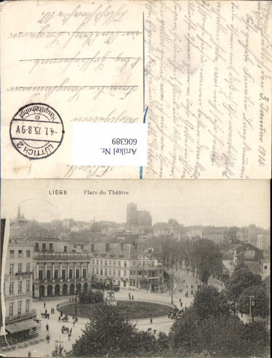 606389, Liège Place du Theatre Theatre Tram