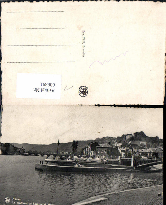 606391,Namur The confluence of Sambre and Meuse
