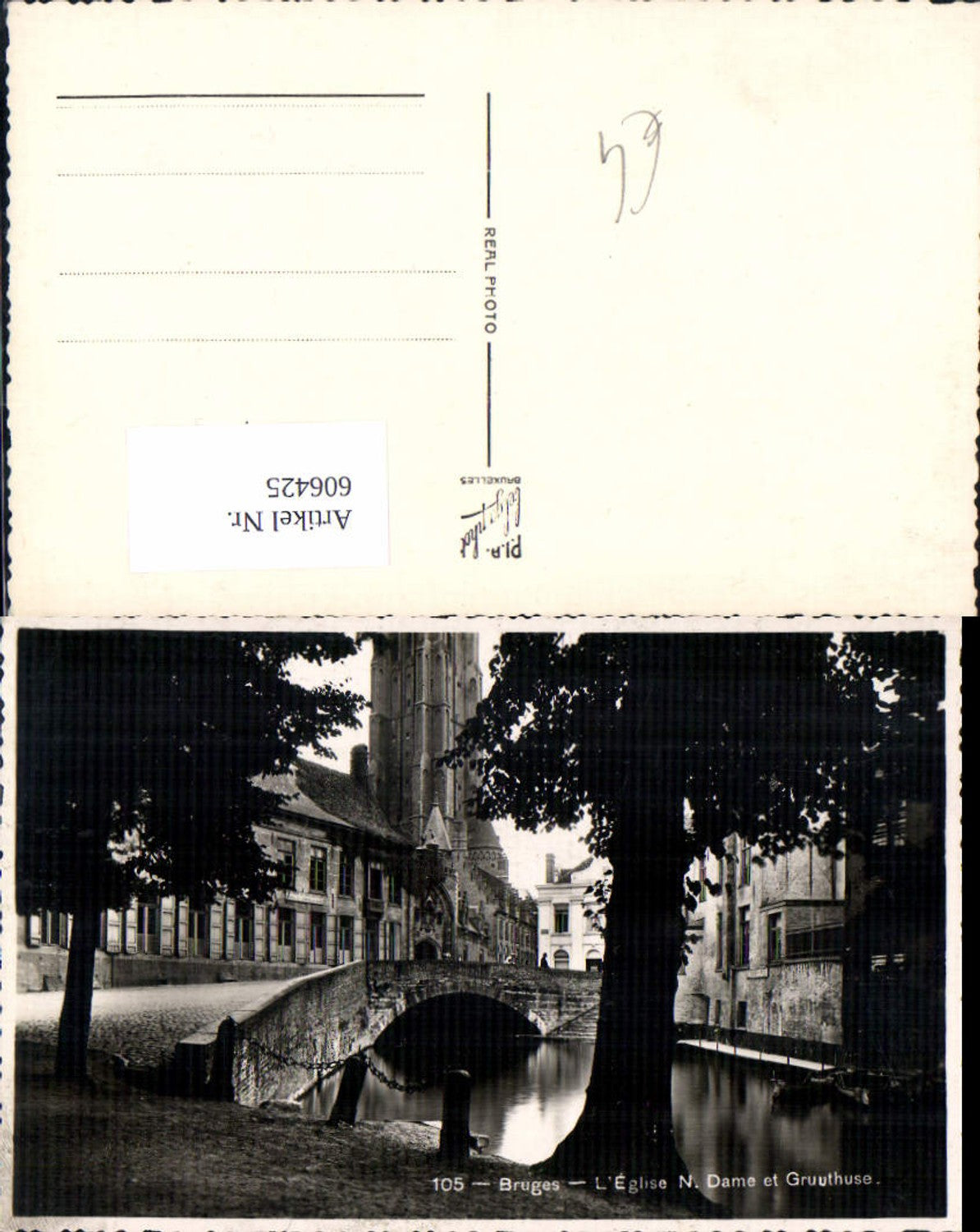 606425,Foto Ak Brügge Bruges L Eglise Notre Dame et Gruuthuse Kirche