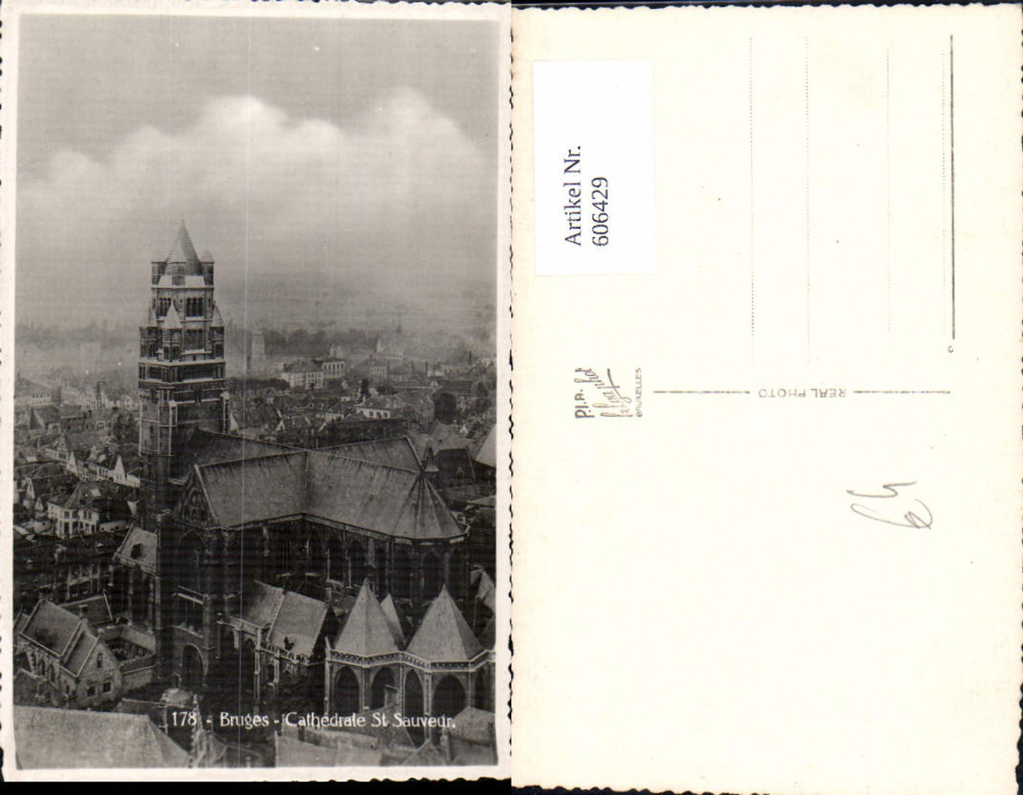 606429,Foto Ak Brügge Bruges Cathedrale St Sauveur Kirche Kathedrale