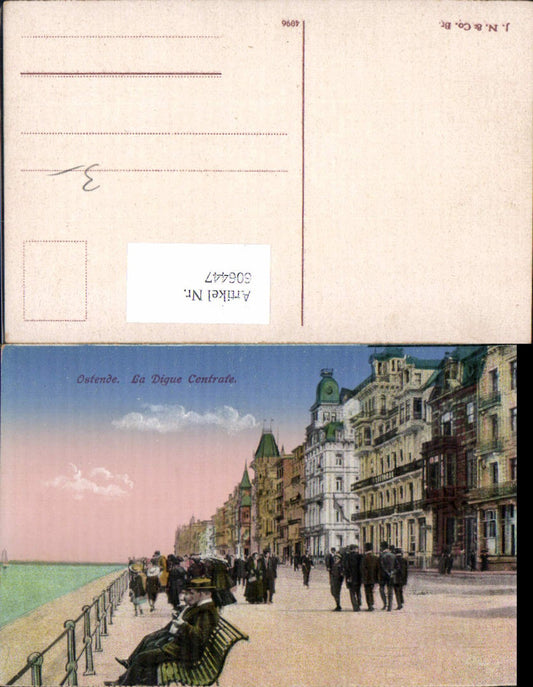 606447,Ostende La Digue Centrale Promenade Strand Belgium