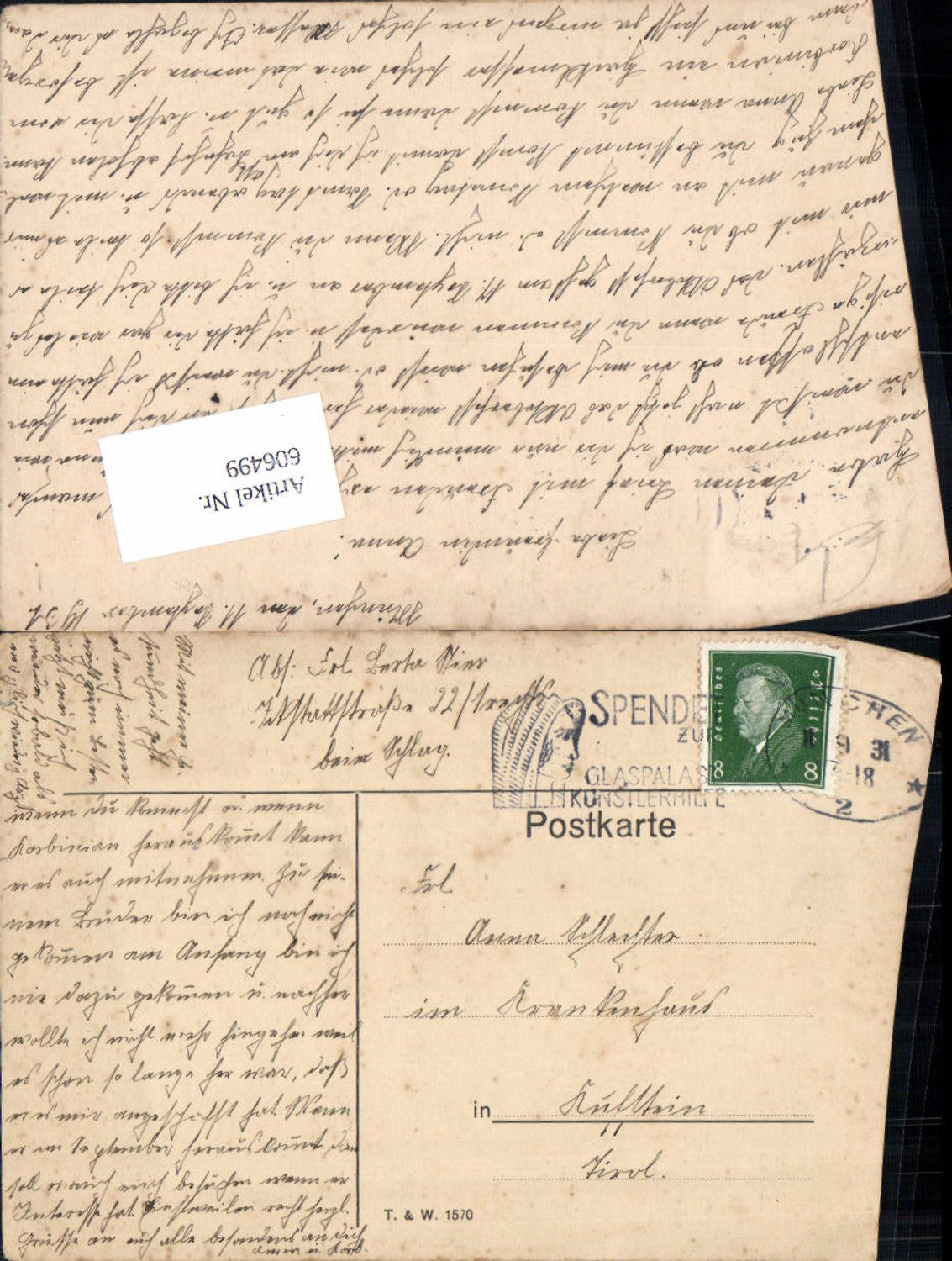 Alte Ansichtskarte – Old Postcard