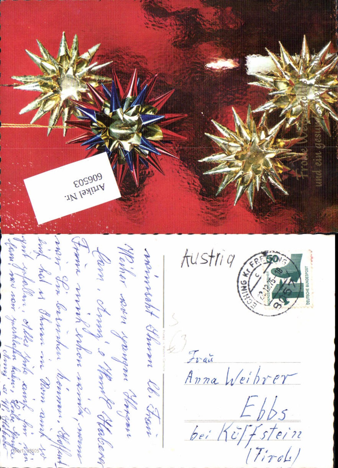 Alte Ansichtskarte – Old Postcard