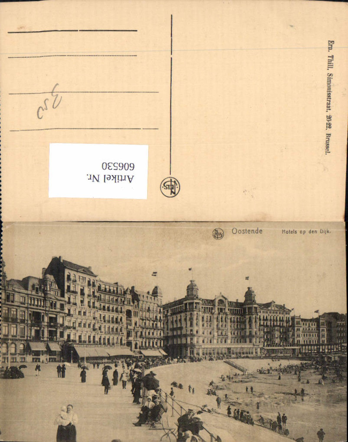 606530,Ostende Hotels op den Dijk Strand Strandleben Belgium