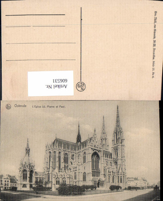 606531,Ostend L Eglise SS. Pierre et Paul Church Belgium