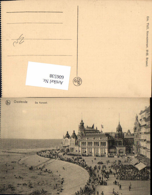 606538, Ostend De Kursaal Strand Beach Life Belgium