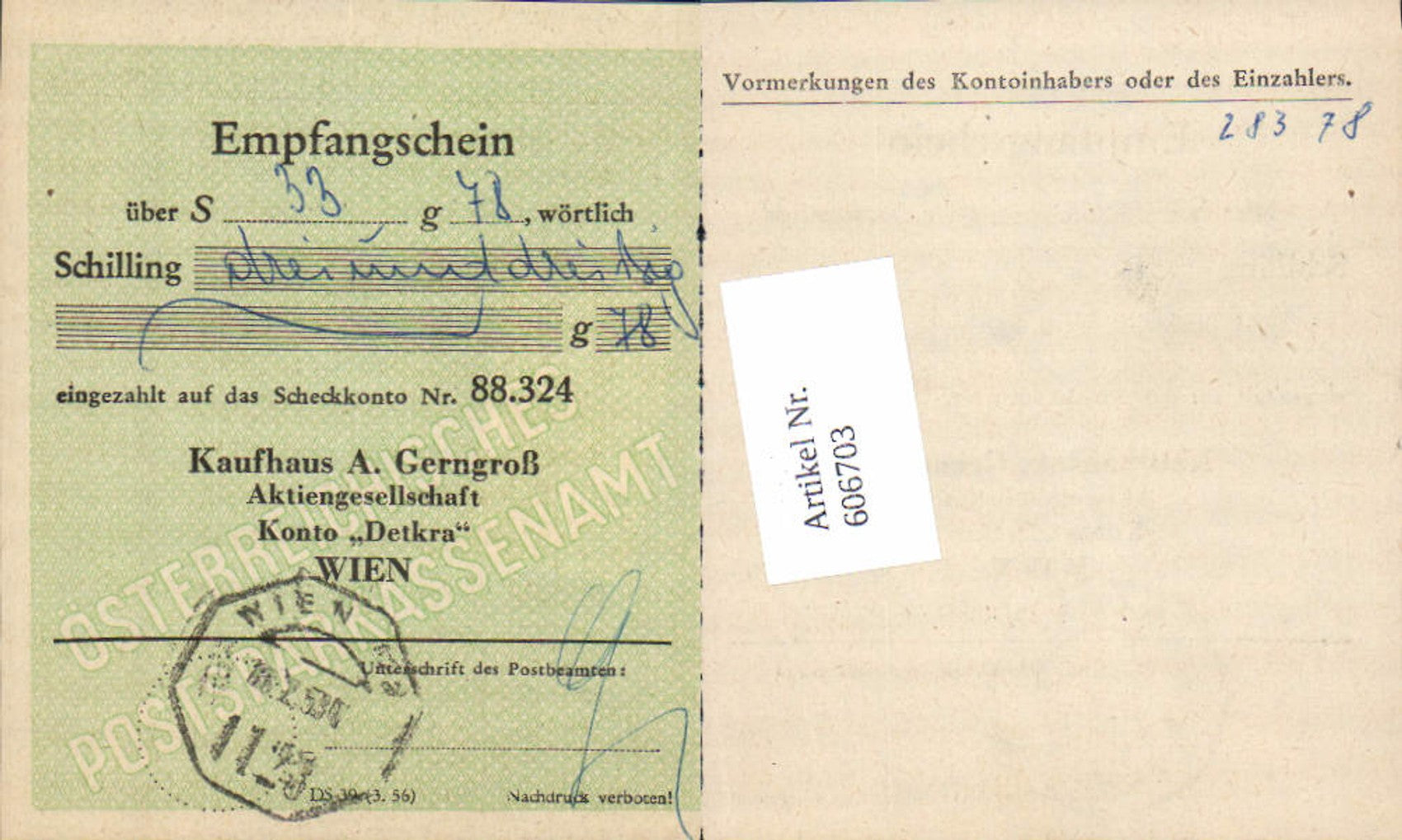 Alte Ansichtskarte – Old Postcard