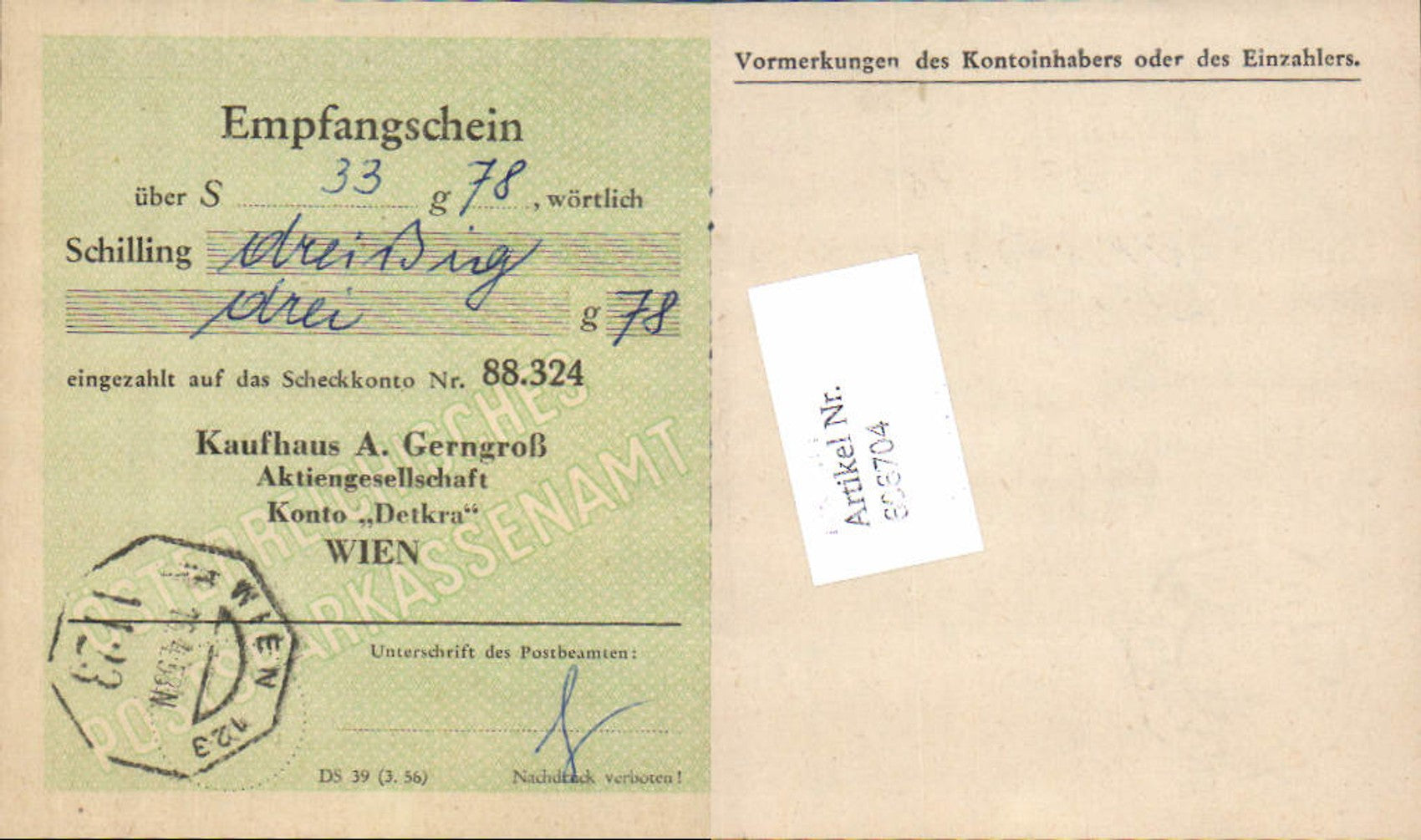Alte Ansichtskarte – Old Postcard