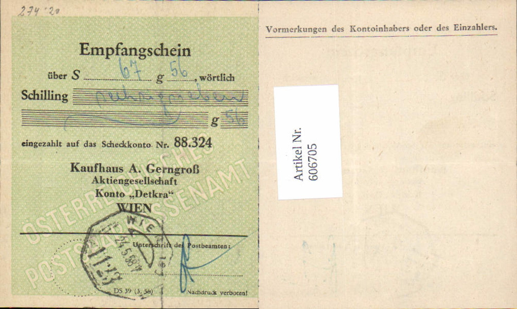 Alte Ansichtskarte – Old Postcard