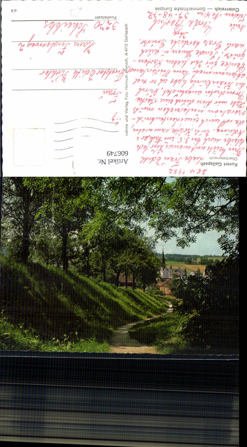 606749,Gallspach Ansicht m. Kirche