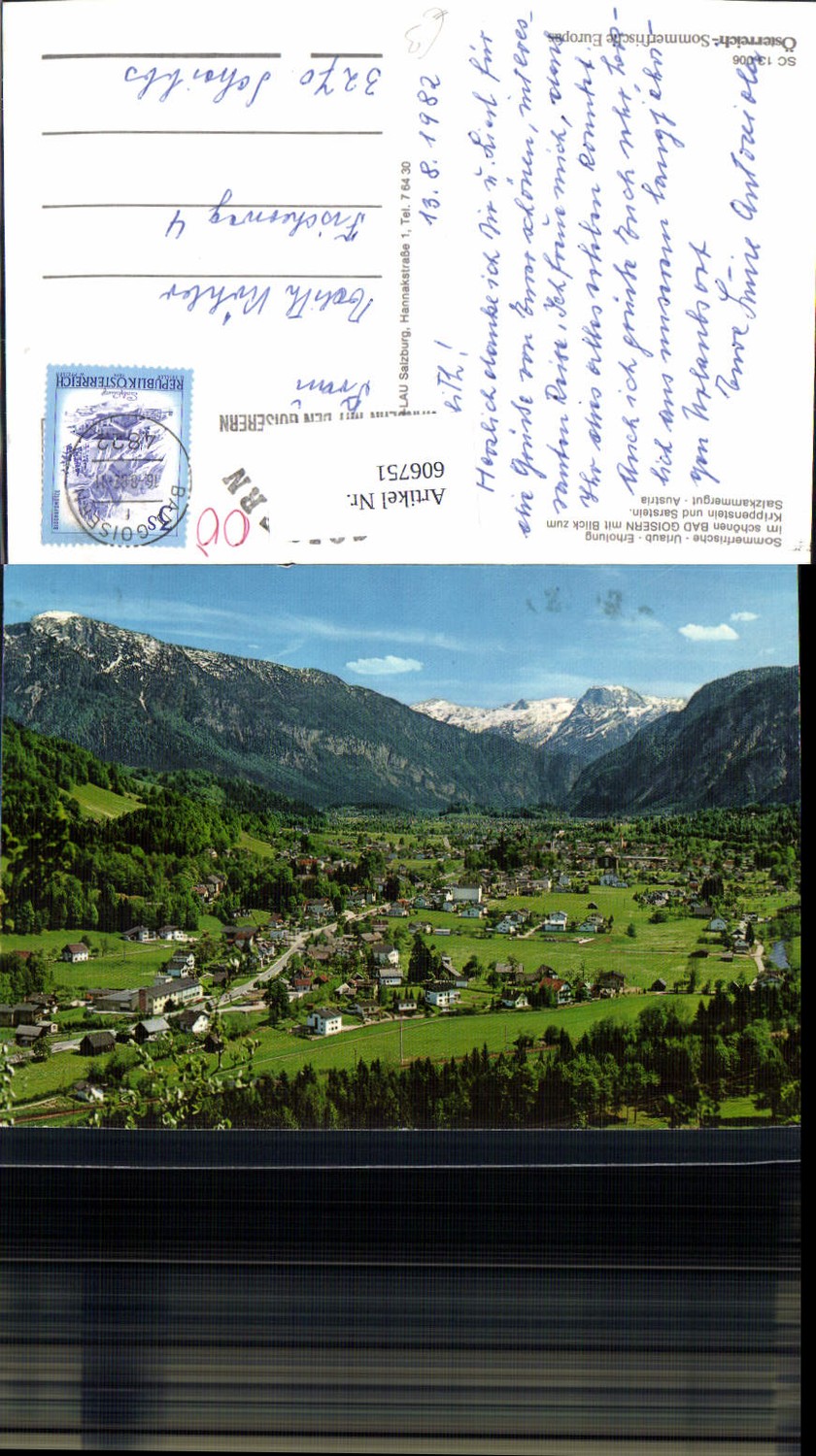 606751,Bad Goisern Blick zum Krippenstein u. Sarstein