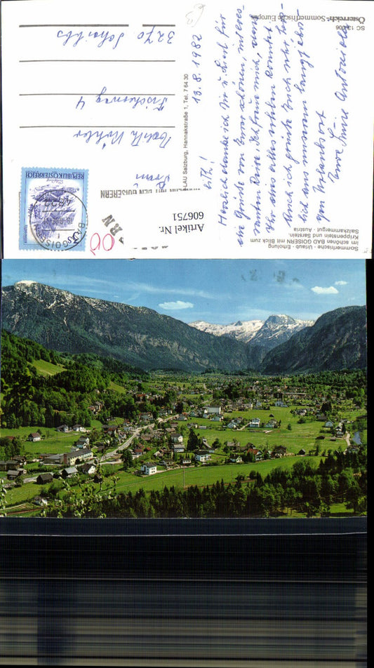 606751,Bad Goisern Blick zum Krippenstein u. Sarstein