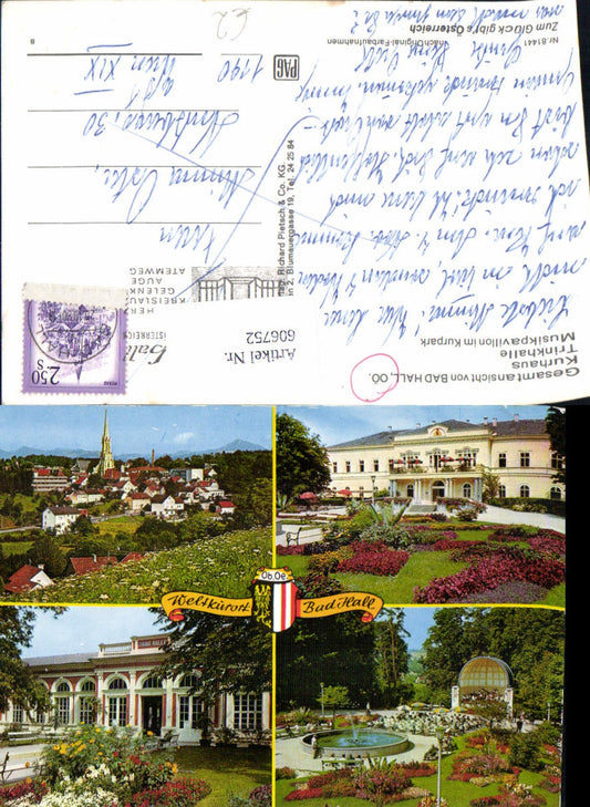 606752,Mehrbild Ak Bad Hall Kurhaus Trinkhalle Musikpavillon i. Kurpark