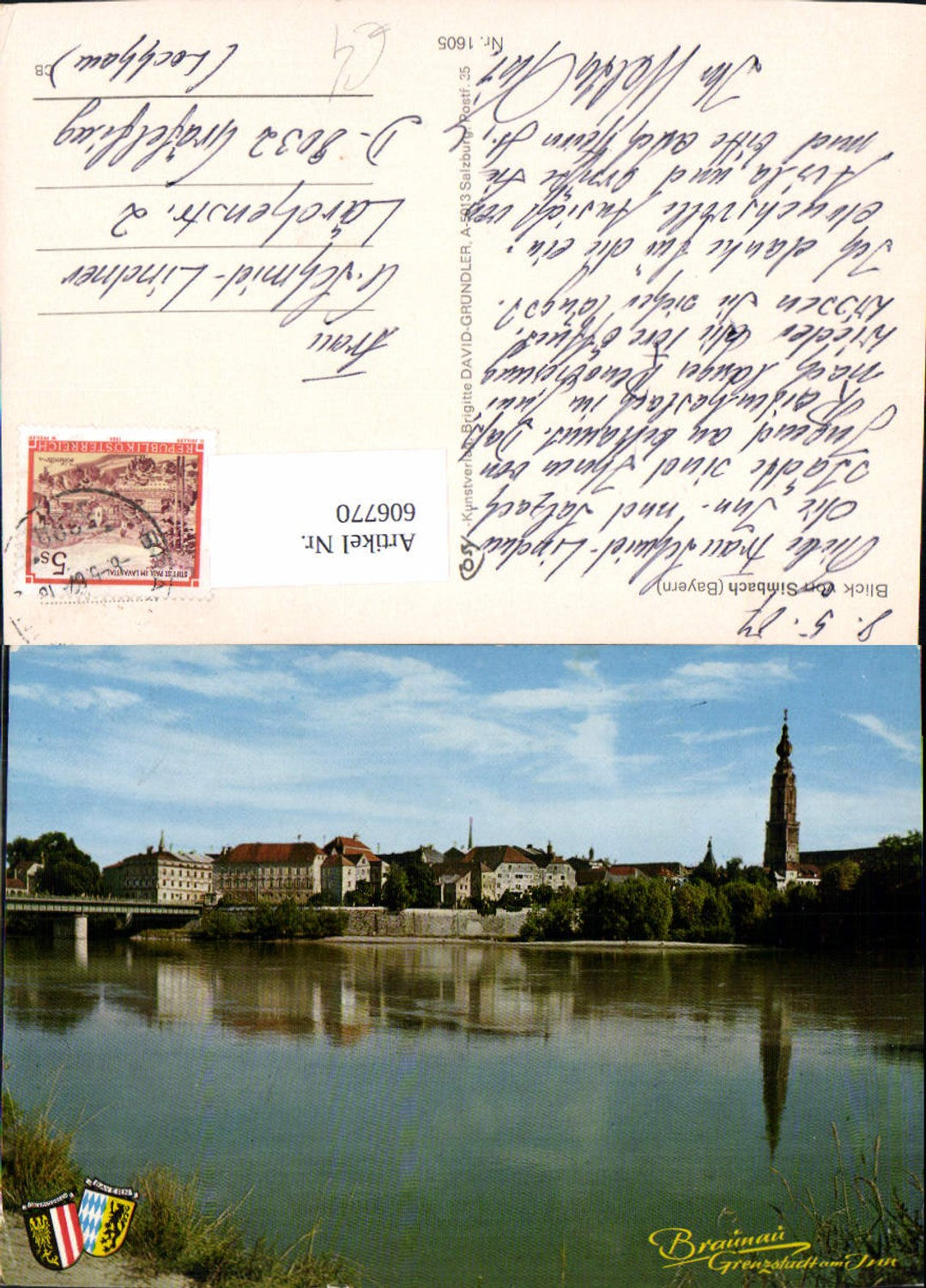 606770,Braunau a. Inn Blick v. Simbach Bayern