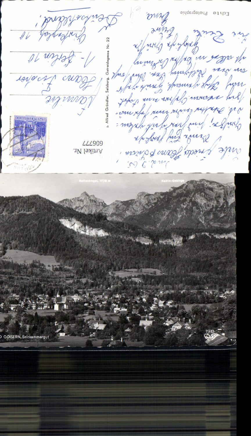 606777,Foto Ak Bad Goisern Salzkammergut Totale