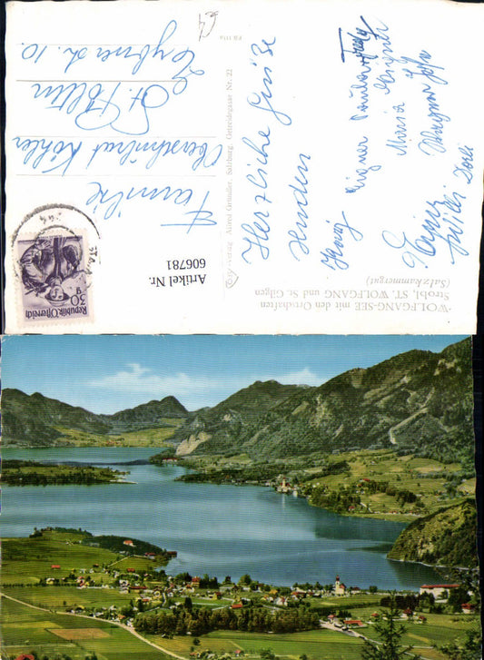 606781,Wolfgangsee m. Strobl St Wolfgang i. Salzkammergut u. St Gilgen