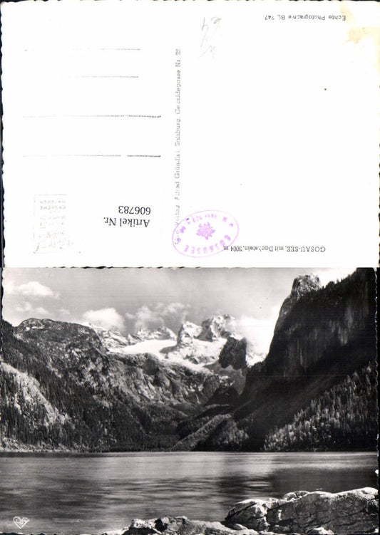 606783,Foto Ak Gosausee m. Dachstein Gosau
