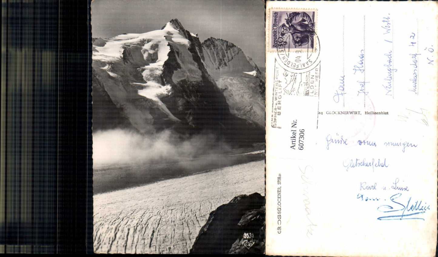 607306,Foto Ak Großglockner Heiligenblut a. Großglockner