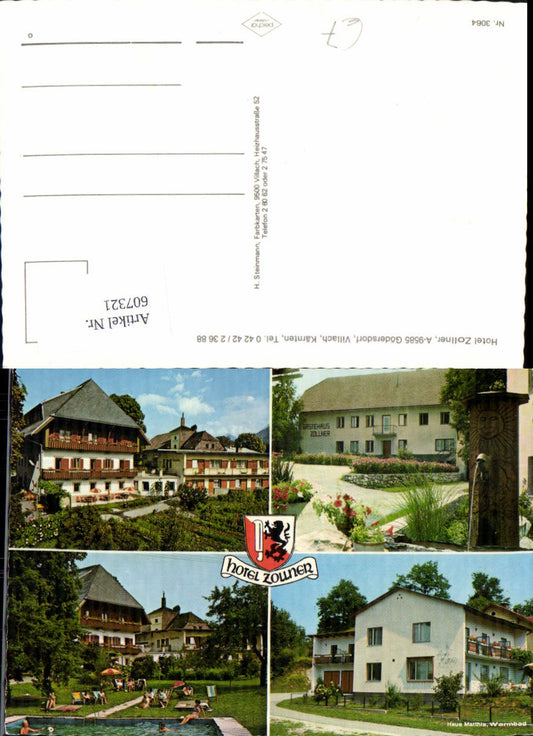 607321,Mehrbild Ak Gödersdorf Villach Hotel Zollner