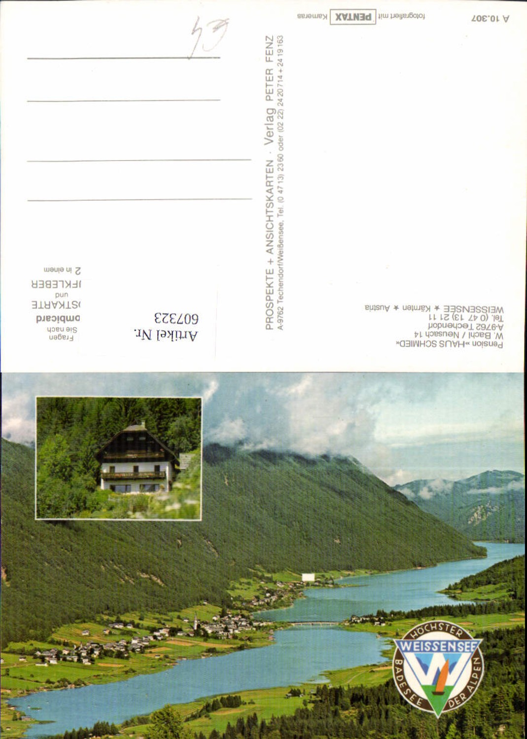 607323,Mehrbild Ak Techendorf Pension Haus Schmied