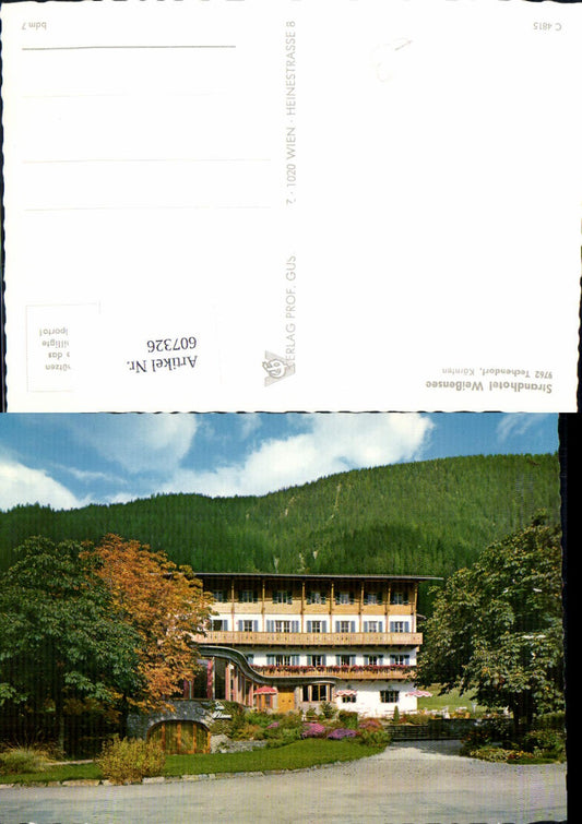 607326,Foto Ak Techendorf Strandhotel Weißensee