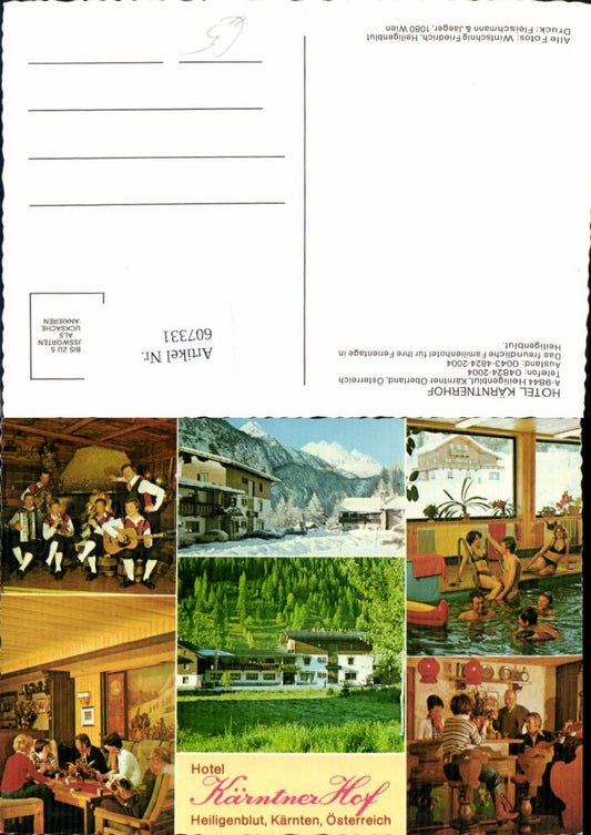 607331,Mehrbild Ak Heiligenblut a. Großglockner Hotel Kärntnerhof