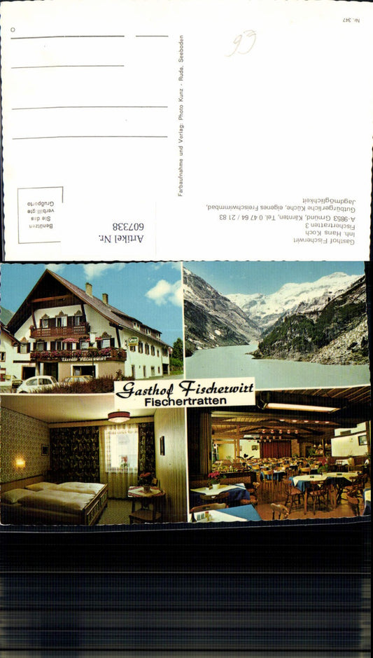 607338,Mehrbild Ak Gmünd Kärnten Gasthof Fischerwirt VW Käfer