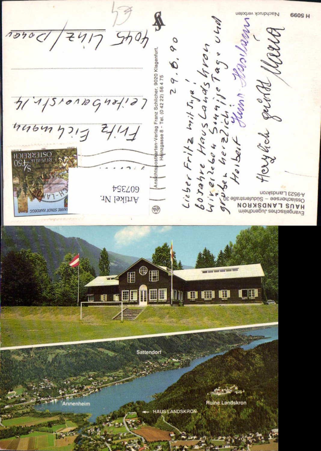 607354,Mehrbild Ak Landskron Haus Landskron Evangelisches Jugendheim