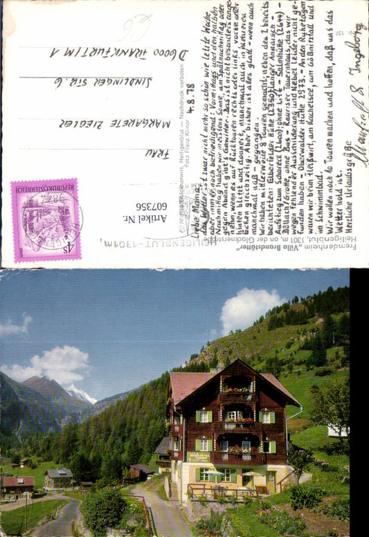607356,Heiligenblut a. Großglockner Fremdenheim Villa Brandstätter