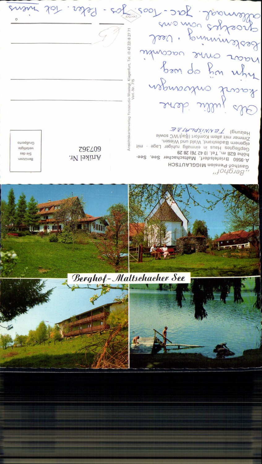 607362,Mehrbild Ak Briefelsdorf Maltschacher See Berghof