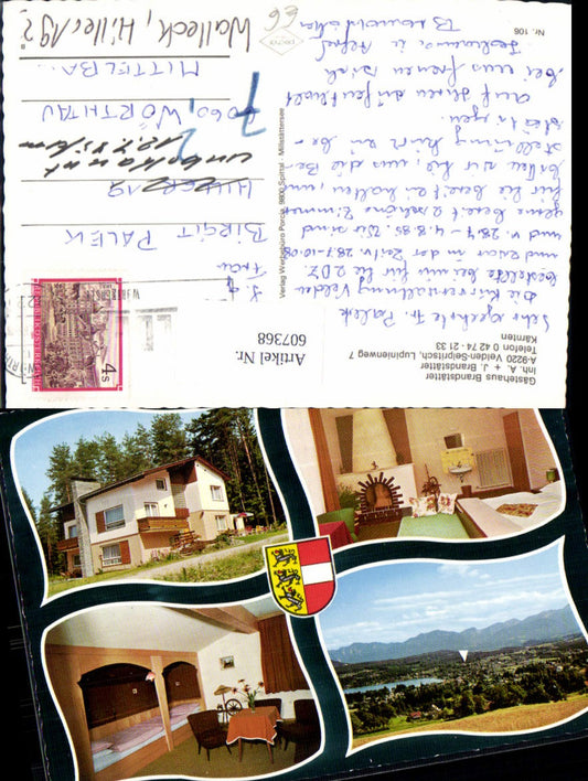 607368,Mehrbild Ak Velden Selpritsch Gästehaus Brandstätter