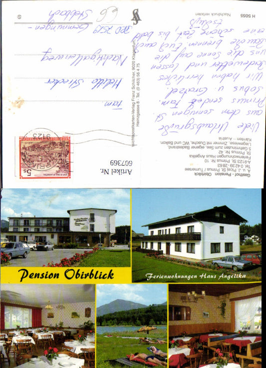 607369,Mehrbild Ak Sankt Kanzian St Primus Gasthof Pension Obirblick