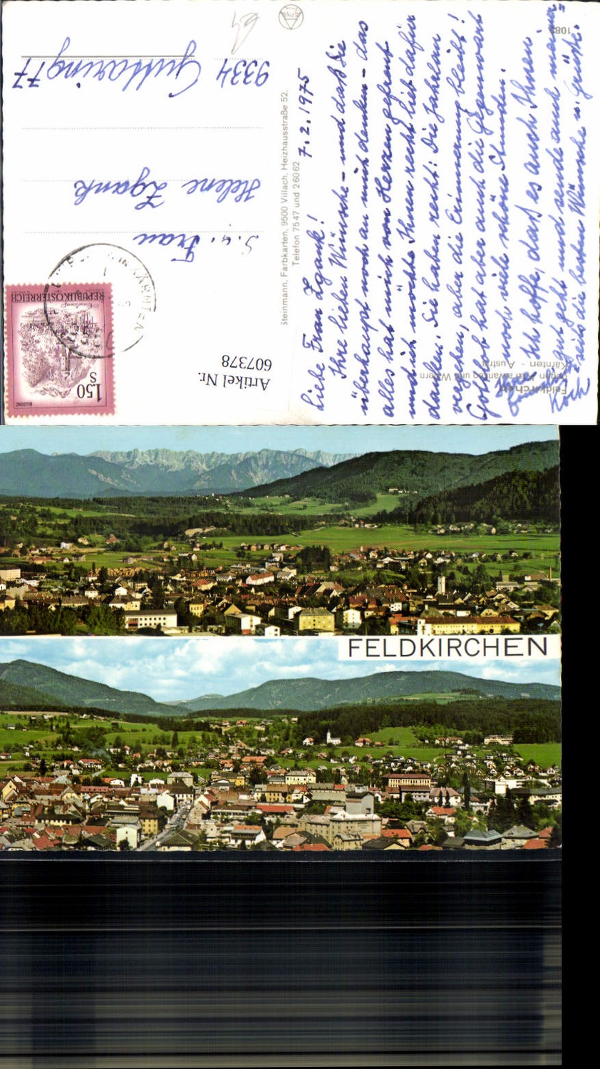 607378,Mehrbild Ak Feldkirchen geg. Karawanken