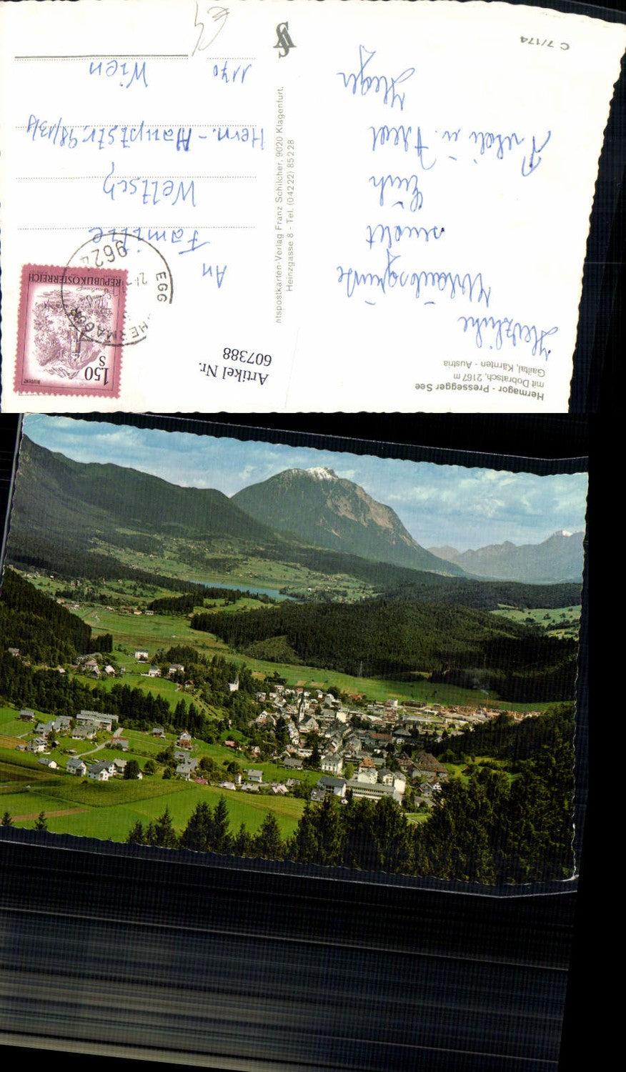 607388,Hermagor Pressegger See m. Dobratsch Gailtal