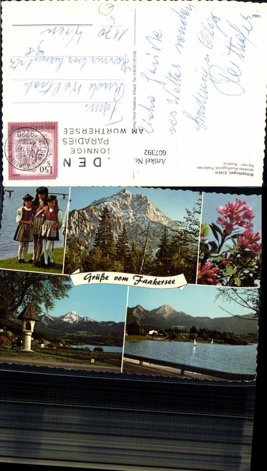607392,Mehrbild Ak Mittagskogel Faakersee Finkenstein am Faaker See