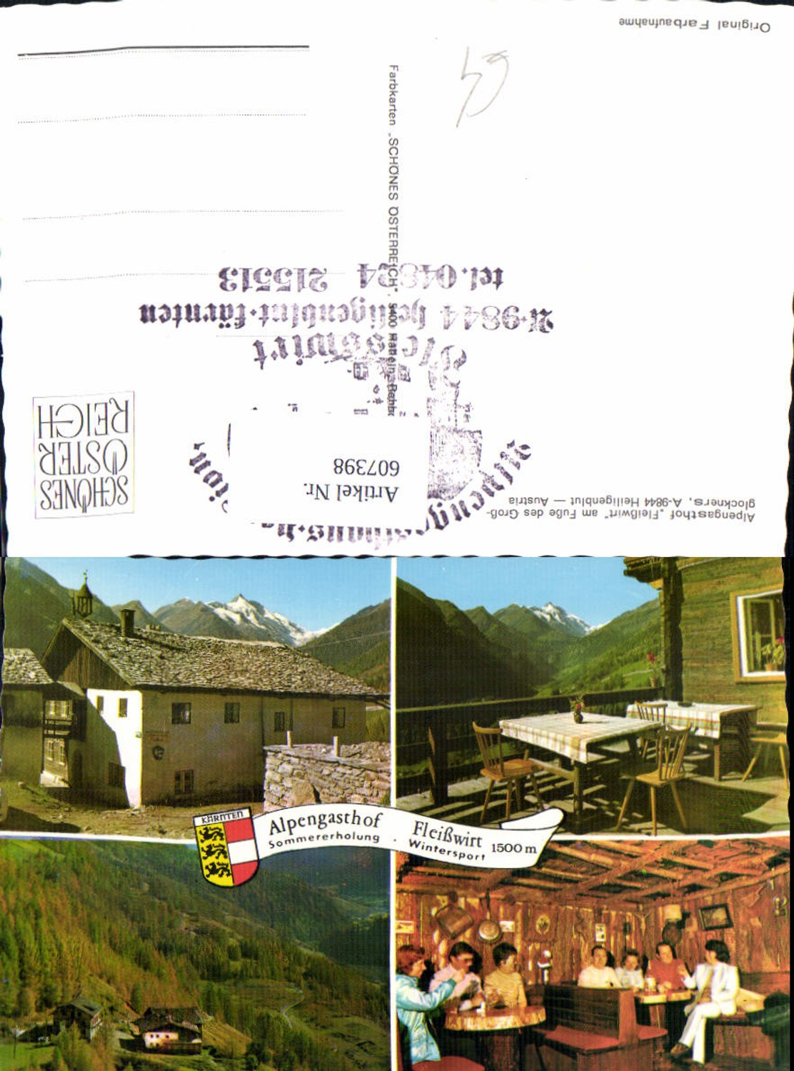 607398,Mehrbild Ak Heiligenblut a. Großglockner Alpengasthof Fleißwirt