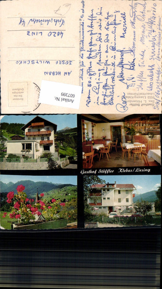 607399,Mehrbild Ak Klebas Liesing Lesachtal Gasthof Stöffler