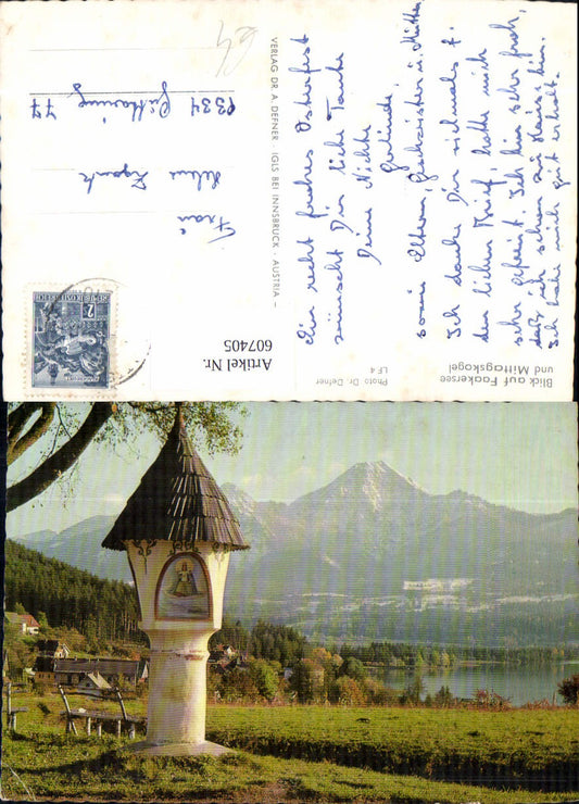 607405,Blick a. Faakersee u. Mittagskogel Egg a. Faaker See Bildstock