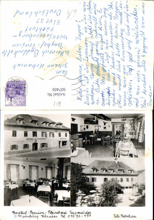 607409,Mehrbild Ak Moosburg Gasthof Pension Sagmeister pub Foto Belschan
