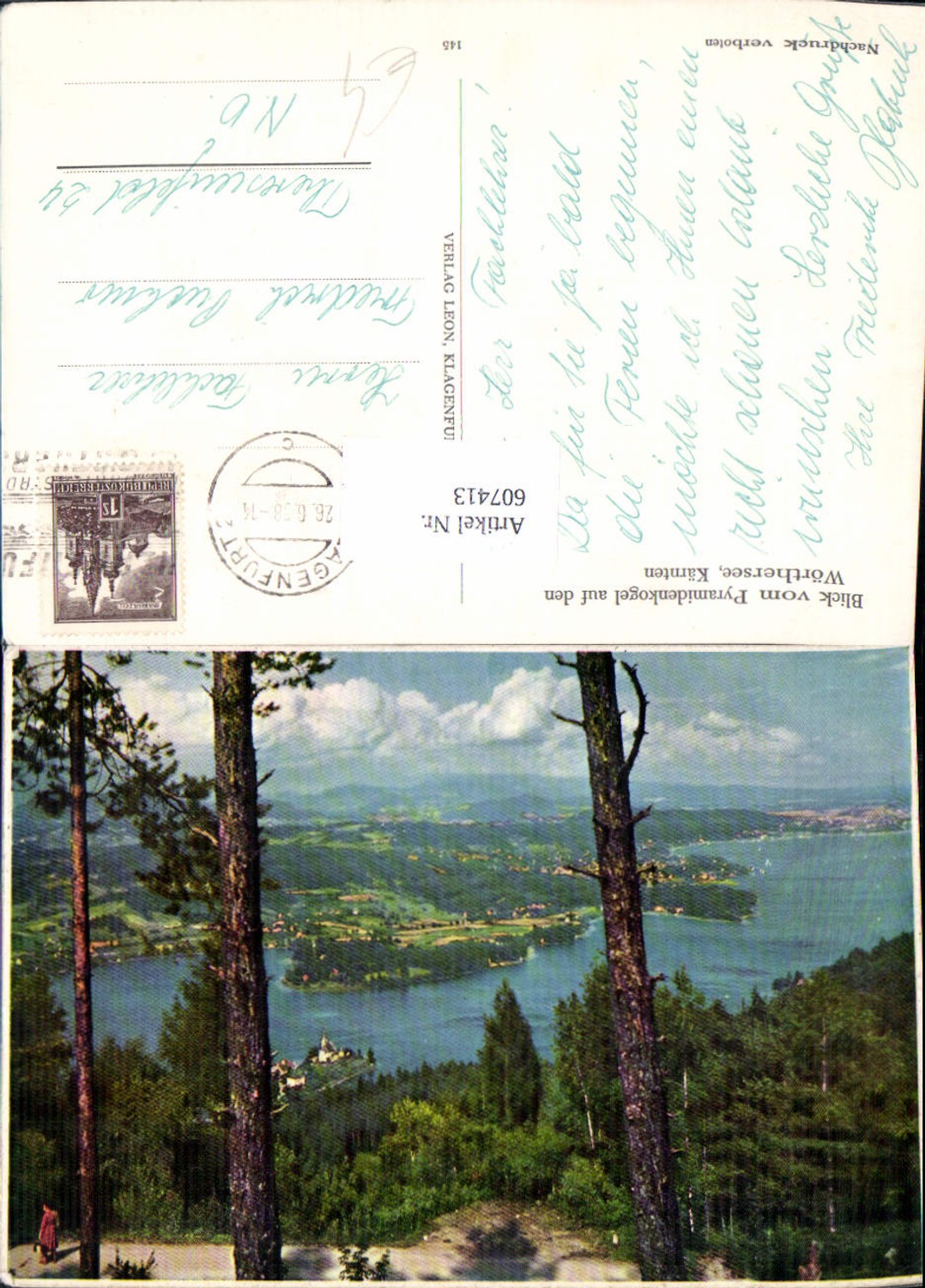 607413,Blick v. Pyramidenkogel a. d. Wörthersee Keutschach am See