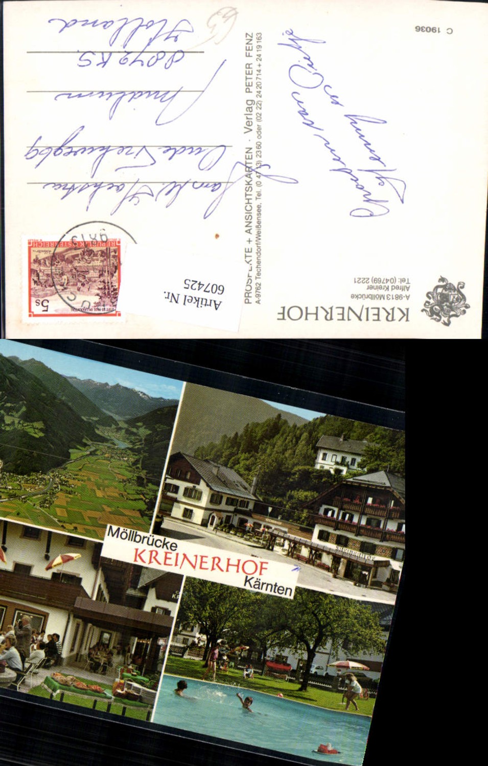 607425,Mehrbild Ak Möllbrücke Kreinerhof Schwimmbad