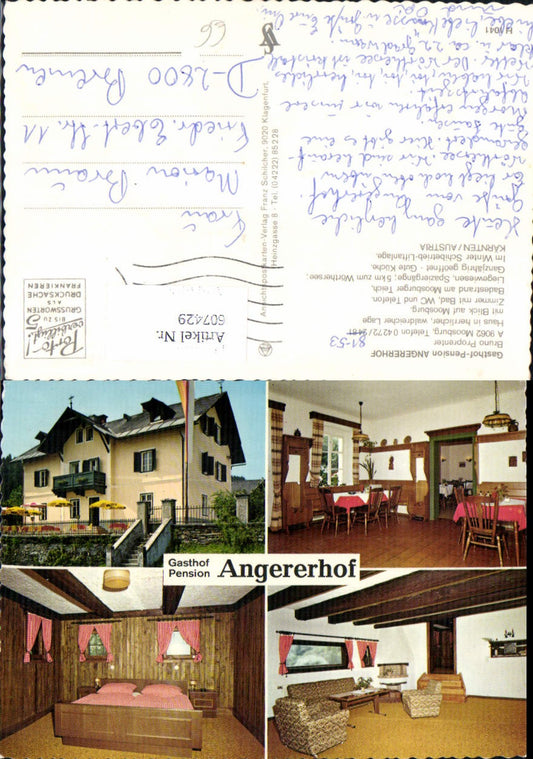 607429,Mehrbild Ak Moosburg Gasthof Pension Angererhof